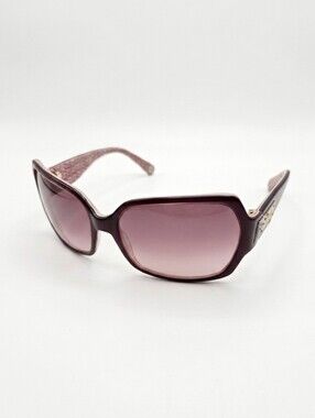 Vintage COACH Burgundy Wrap Sunglasses Pink Alicia Y2K 2000S